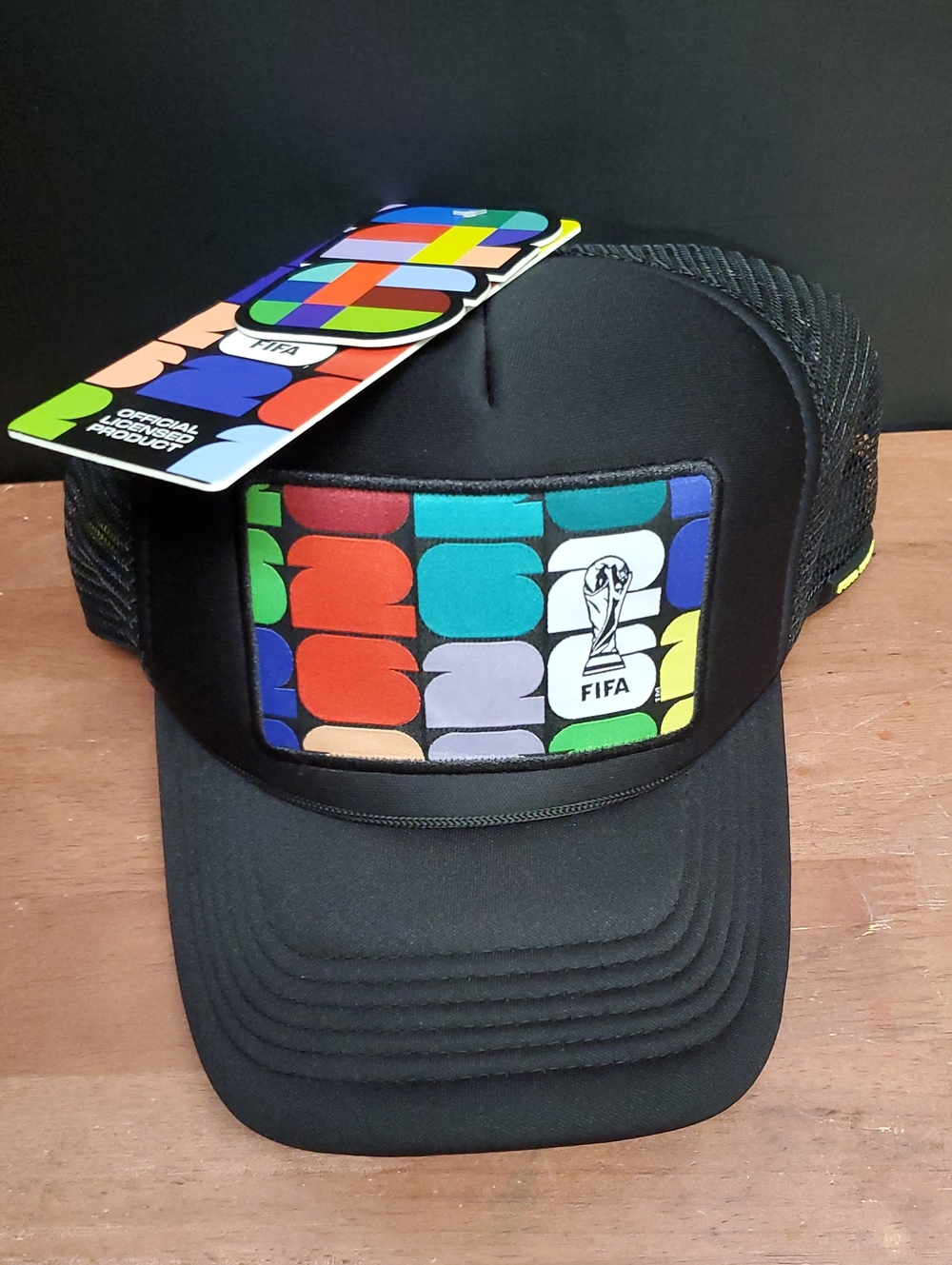 FIFA World Cup Soccer Atlanta 2026 Black Foam Trucker Hat